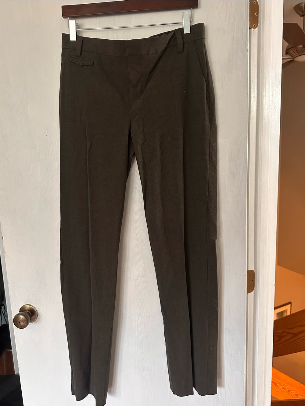 Gap Classic Women’s Slim Dress Pants in Dark Brown stretch - Boy Fit
